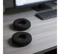 Almohadillas de esponja suave para auriculares JBL T500BT T450BT JR300 - Almohadillas de repuesto de cuero de proteína transpirable para escuchar durante mucho tiempo para sesiones (negro)