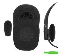 Almohadillas de Espuma Comfort de Geekria compatibles con BlueParrott B350-XT (204260) Headphones, Cojines de Repuesto con Cubierta de Protector de micrófono (Negro)