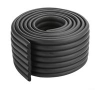 Almohadillas de espuma de adherencia segura diseñadas para literas, camas elevadas y escaleras de dormitorio con ayuda de corte integrada (negro)