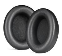 Almohadillas de espuma de alta densidad para auriculares de estudio, almohadillas para los oídos, ajuste cómodo, calidad de sonido mejorada, negro