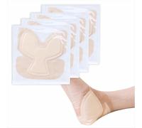 Almohadillas de espuma de silicona con cinta adhesiva suave, protector de talón acolchado para reducir la presión y la fricción, almohadillas de espuma suave para la comodidad del talón, paquete de 4
