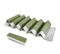 Almohadillas de espuma for acampar, colchón plegable celda cerrada, ultraligero, for mochilero, senderismo, impermeable, colchoneta for dormir al aire libre(Green)