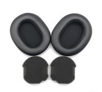 Almohadillas de espuma para auriculares Sony WH-1000XM5: almohadillas de piel de proteína que mejoran la calidad del sonido, ajuste seguro, paquete de 2 (negro)