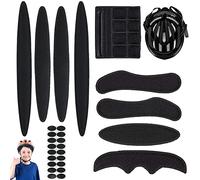 Almohadillas de espuma para casco de bicicleta, kit de puntos de velcro, almohadillas de repuesto para casco de bicicleta, almohadillas de repuesto para casco de MTB, casco infantil, casco de airsoft