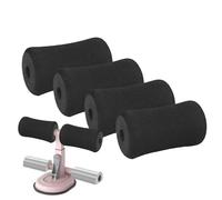 Almohadillas de espuma para los pies, almohadillas para zapatos, 4 unidades de fundas de agarre en forma de hueso para rodillos de máquina de fitness, de espuma push y sentadillas