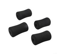 Almohadillas de espuma para pies, paquete de 4 fundas protectoras de alta densidad para piernas de máquina de gimnasio, mesas de inversión y bancos de pesas, color negro, 130 x 70 x 22 mm