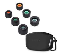 Almohadillas de espuma viscoelástica de repuesto para auriculares Sony WF-1000XM4 WF-SP900 WF-XB700 WI-1000X (1000XM4 puntas SML con funda)
