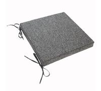 Almohadillas de espuma viscoelástica para sillas con lazos, antideslizantes, para comedor, oficina, coche, funda lavable a máquina, 40,6 x 3 cm (#4), cómodos cojines de asiento para todas las sillas