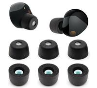 Almohadillas de espuma viscoelástica para Sony WF-1000XM5, almohadillas de repuesto para Sony WF-1000XM5 (superficie mate, 3 pares, L)
