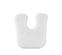 Almohadillas de fieltro blancas en forma de U, protegen los callos de roces en los zapatos, reducen el dolor de pies y talones, cojines autoadhesivos para pedicura (color blanco, 48 unidades)