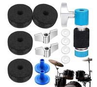 Almohadillas de fieltro de tambor, almohadillas de fieltro de instrumentos de percusión,Instrumento de percusión Non Slip Anti ALT POLLAS DE CELIENTES | Accesorios de reemplazo de batería,