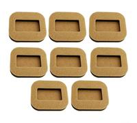 Almohadillas de fieltro que no dejan marcas para patas de silla, paquete de 8 adecuadas para muebles de interior para reducir el ruido y mantener la integridad del suelo con el tiempo (Kaki)