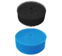 Almohadillas de filtro de repuesto para estanque presurizado Aquanique, medios de filtración gruesos y finos de doble acción, insertos de esponja redondos para QFP900 FP900 FP1250, pescado (azul +