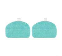 Almohadillas de fregona compatibles para Leifheit para Cleantenso Power 2.0 limpiador de vapor modelo 11940 paños de limpieza de microfibra azul (paquete de 2)