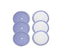 Almohadillas De Fregona De Microfibra Y Hilo Madre Lavables, Compatible Con EVERYBOT Edge RS700 RS500, Accesorio De Repuesto De Paños De Fregona Robot, 6 Uds.