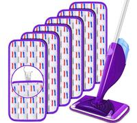 Almohadillas de fregona reutilizables compatibles con mopas Swiffer Wet Jet, almohadillas de chorro húmedo, almohadillas de microfibra reutilizables, almohadillas de repuesto lavables para limpieza de