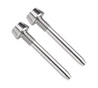 Almohadillas de freno de bicicleta de aleación de titanio, perno de 26 mm, peso ligero, resistente al óxido, 2 unidades, compatible con Magura MT2 MT4 MT5 MT6 MT8 (TITANIUM)