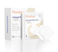 Almohadillas de gel calmante de hidrogel para la lactancia: almohadillas reutilizables para aliviar el dolor instantáneo, proporciona un efecto refrescante, pezones curativos, 12 paquetes (24