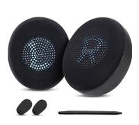 Almohadillas de gel de refrigeración compatibles con auriculares Jabra Evolve2 65 (Evolve 2 65MS 65UC MS UC)/Evolve2 40 (40UC 40MS USB)/Elite 45h con tela de seda de hielo transpirable