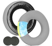 Almohadillas de gel de refrigeración compatibles con Beyerdynamic DT770/Pro DT880/Pro DT 990/Pro/DT440/DT550/DT790/DT797/DT831/DT860/T70/T90/T5P/MMX300/TYGR 300R/HS200/HS400/HS800/RSX700 (plata)