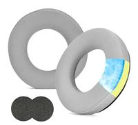 Almohadillas de gel de refrigeración compatibles con Beyerdynamic DT770/Pro DT880/Pro DT 990/Pro/DT440/DT550/DT790/DT797/DT831/DT860/T70/T90/T5P/MMX300/TYGR 300R/HS200/HS400/HS800/RSX700 (plata)
