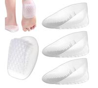 Almohadillas de gel en forma de U para talón, almohadillas de gel de alto rendimiento autoadhesivas con estructura de panal para evitar la tendinitis de Aquiles, espolones del talón y para reducir
