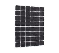 Almohadillas de Goma Adhesivas 20 × 10 × 5 48 Uds Protectores de Suelo Autoadhesivos Antideslizantes Negros Muebles sofá Mesa Silla Almohadillas de Pies de Goma