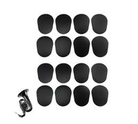 Almohadillas de Goma Ovaladas para Boquilla de Saxofón Alto y Tenor, Parches Protectores para Clarinete, compensadores saxo alto, Accesorios Esenciales para Músicos (16)