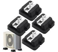 Almohadillas De Goma Para Montaje De Aire Acondicionado - Amortiguador Antivibración | Almohadilla De Soporte De Aire Acondicionado | Paquete De 4 Aisladores De Vibración De Goma De Alta Resistencia,