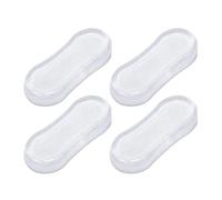 Almohadillas de goma para tapa de inodoro, siliconas de 5,1 x 2,3 x 1,07 cm, almohadillas de silicona para tapa de asiento de inodoro, 4 protectores de goma de silicona adhesivos Stronsg para inodoros