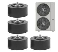 Almohadillas De Goma Para Unidad Exterior De Aire Acondicionado - Antivibración Absorción De Impactos Aislamiento Acústico Antideslizante Juego De 4, Almohadilla De Goma Amortiguadora De Vibraciones P