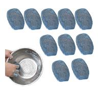 Almohadillas de jabón de lana de acero: esponjas abrasivas integradas, almohadillas de lavado de fibra metálica, herramientas de limpieza profunda con espuma potente | Elementos esenciales para el lav