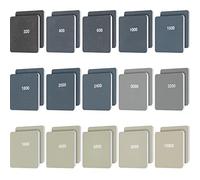 Almohadillas de Lijado de 2 x 2 Pulgadas Almohadillas de Lijado Acolchadas de Micro Malla Kit de Lijado de Bolígrafo de Pulido Suave de 320 a 12000 Granos de Doble Cara, 30 Piezas