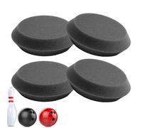 Almohadillas de lijado para bola de bolos, paño de pulido de bolas de bolos, 4 piezas para optimizar el rendimiento, mantenimiento, preparación de superficie estructurada, barril liso, mejora del