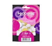 Almohadillas de lima de uñas para disco de pedicura, lima de recambio blanca, pododisc Staleks Pro L 240 caja de grano (50 piezas) pedicura pies spa