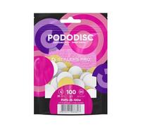 Almohadillas de lima de uñas para disco de pedicura, lima de recambio blanca, pododisc Staleks Pro L, caja de grano 100 (50 piezas) pedicura pies spa