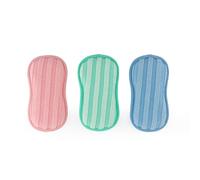Almohadillas de limpieza Antibac Beldray - Paquete de 3 esponjas de doble cara, estropajos Scrub & Shine, ollas, cubiertos, cristalería, tratamiento antibacteriano