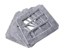 Almohadillas de limpieza de repuesto para robot de limpieza de ventanas HUTT W9, paños de limpieza de microfibra lavables y reutilizables para espejos de vidrio, mamparas de ducha y paredes de
