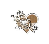 Almohadillas de madera con forma de corazón para el día de San Valentín, adecuadas para decoración de mesa de comedor personalizada