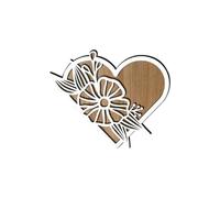 Almohadillas de madera con forma de corazón para el día de San Valentín, adecuadas para decoración de mesa de comedor personalizada