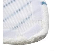 Almohadillas de microfibra de repuesto para limpiadores de vapor CLEANmaxx, paquete de 2 almohadillas de limpieza lavables y reutilizables para todos los suelos lisos, 28,5 x 19,5 cm, color blanco