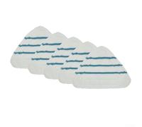 Almohadillas de microfibra de repuesto para trapeadores de vapor True&Tidy STM-500 STM-700A, cabezales triangulares lavables, limpieza profunda, suelos duros, paquete de 5