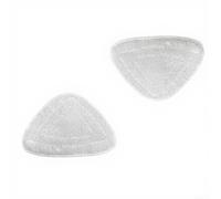 Almohadillas de microfibra lavables para mopa de vapor, repuestos de limpieza higiénica para madera dura para azulejos de vinilo, fijación segura con hebilla, 2 piezas (A)