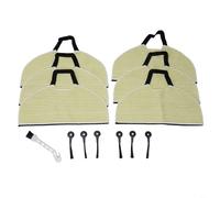 Almohadillas de microfibra lavables y cepillos laterales para Shark Robot, paños de limpieza de repuesto compatibles con AV2610WA RV2620WD RV240, juego de accesorios de fregona no abrasivos (6+6+1)