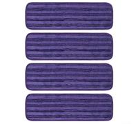 Almohadillas de microfibra lavables y reutilizables para Swiffer PowerMop y fregonas de piso de 13 a 15 pulgadas, almohadillas de mopa eléctricas para uso en limpieza húmeda y seca (morado)
