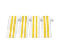 Almohadillas de microfibra para fregona Karcher para limpiadores de vapor easyfix SC1-SC5, paños lavables para piso 60C, fijación dura para limpieza de superficies, diseño rectangular, paquete de 4
