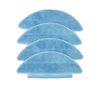 Almohadillas de microfibra para fregona Medion X20 SW+ MD 11415, paños de repuesto lavables triangulares para limpiador de vapor, color azul, paquete de 4 (4 unidades)