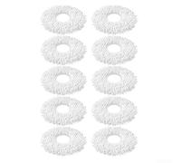 Almohadillas de microfibra para mopa para Midea para limpiador robótico v12 V10 W11 - Paños de limpieza en seco y húmedo reutilizables, piezas de repuesto eficientes para el cuidado del suelo, 13 x 13