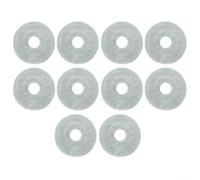Almohadillas de microfibra para robot aspirador Xiaomi X20 Max/Pro/X20+/X10+ y L10s/L10/L20/X40, piezas de repuesto lavables con cierres fuertes para suelos duros (10 unidades)