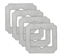 Almohadillas de microfibra reutilizables para ECOVACS para WINBOT para mini limpiador robótico de ventanas, paños de repuesto lavables, almohadillas de limpieza de ventanas de alta absorción (paquete